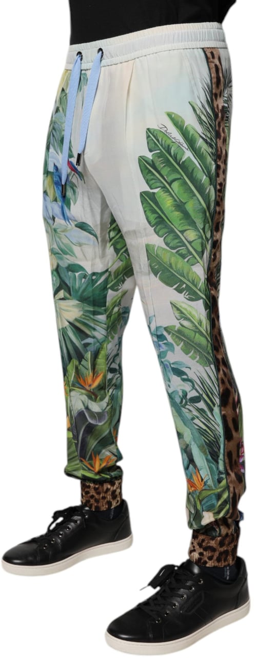 Dolce & Gabbana Multicolor Tropical Jogger Sweatpants Pants Divers