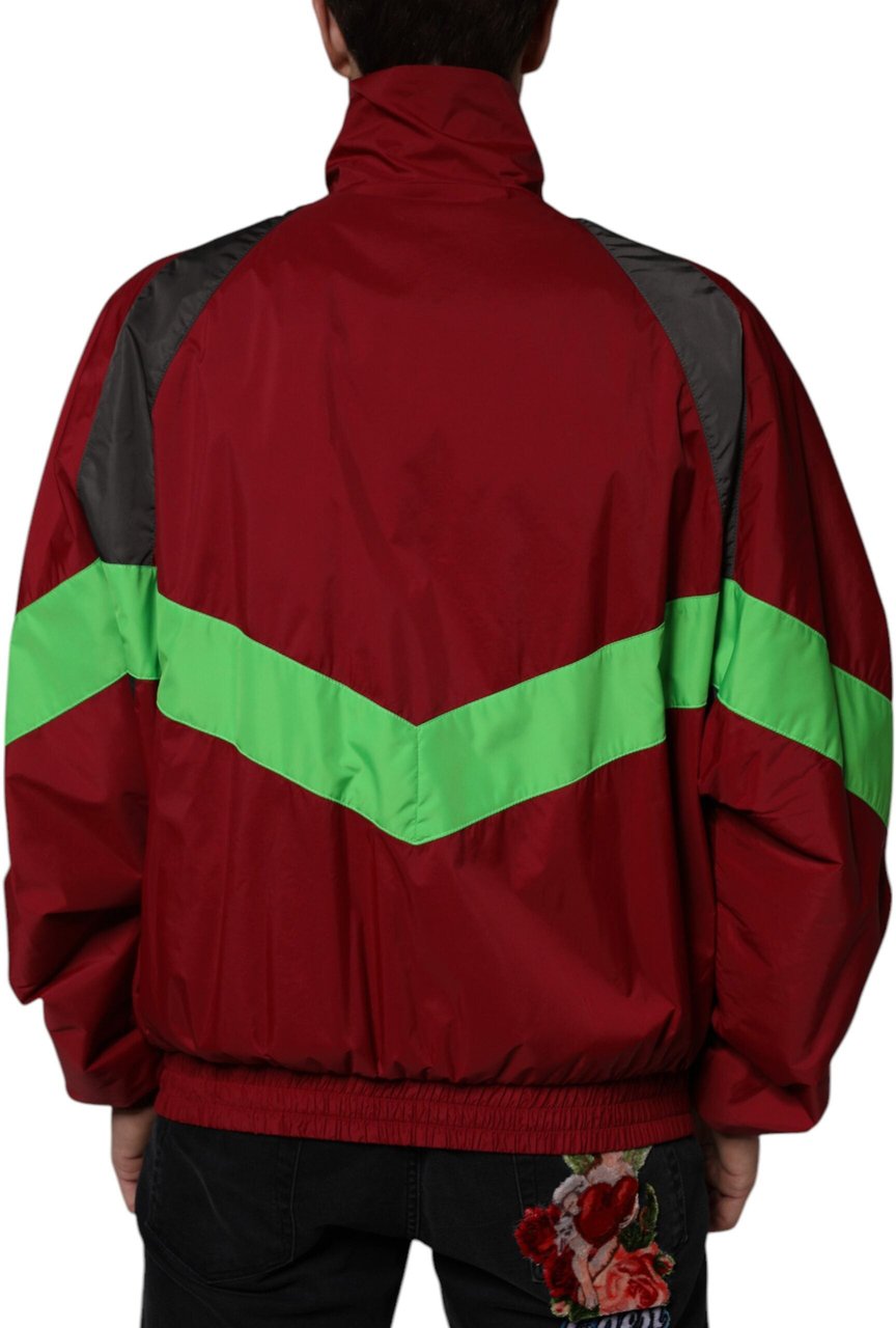 Dolce & Gabbana Multicolor Nylon Full Zip Windbreaker Jacket Divers