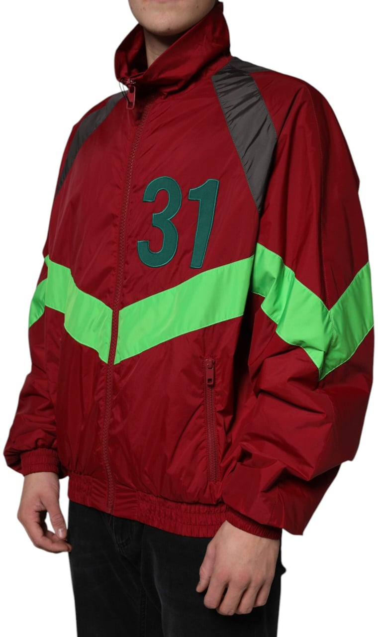 Dolce & Gabbana Multicolor Nylon Full Zip Windbreaker Jacket Divers