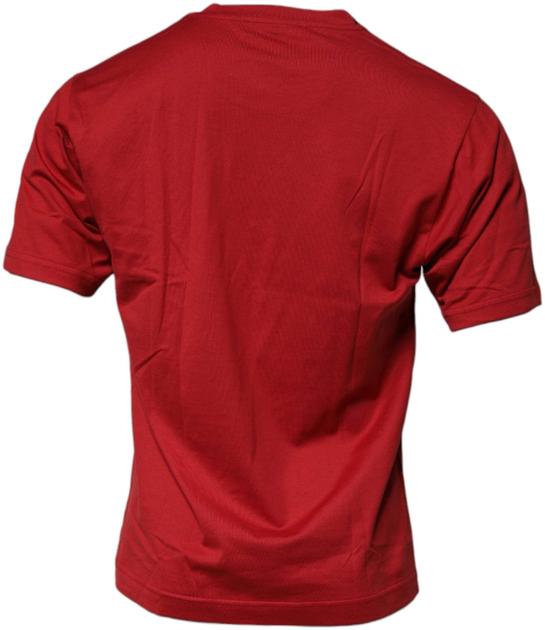 Dolce & Gabbana Red DG Logo Cotton Crew Neck T-shirt Rood