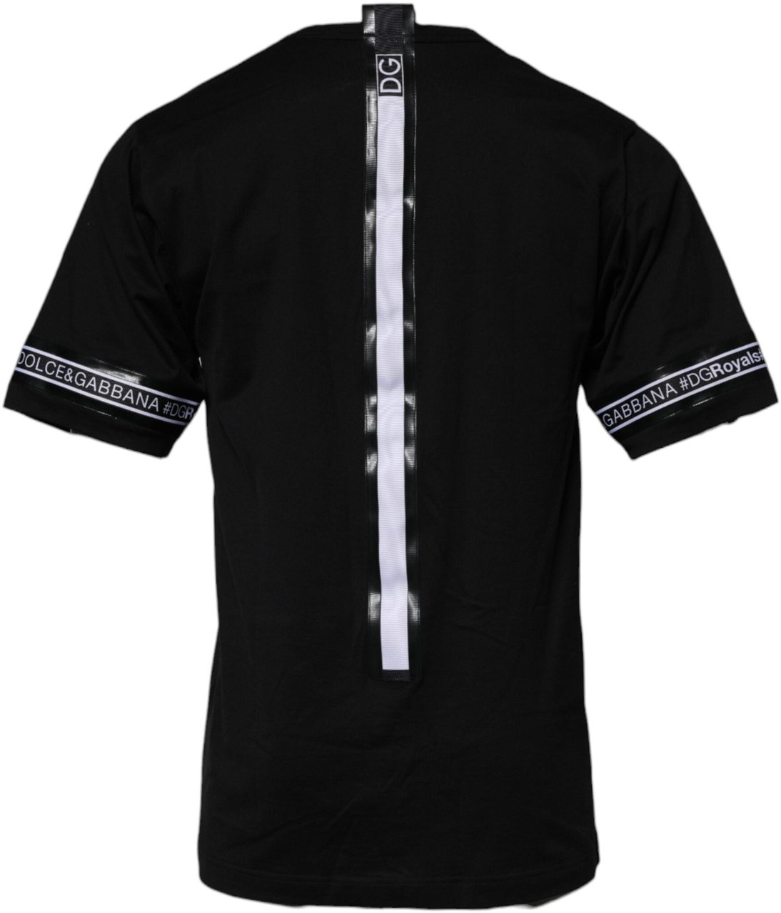 Dolce & Gabbana Black #DGMILLENNIALS Cotton Crew Neck T-shirt Zwart