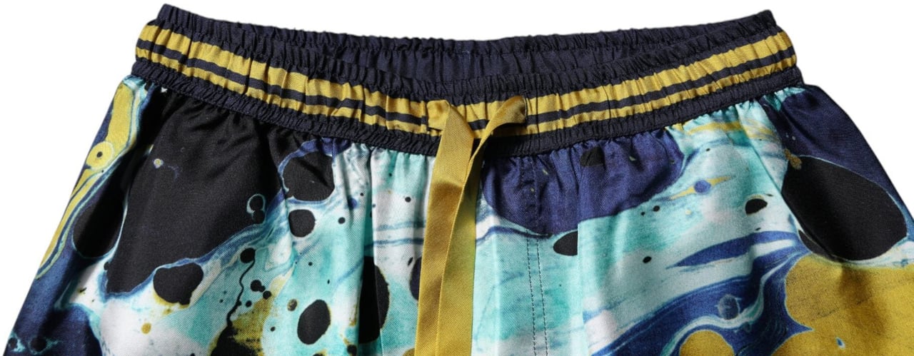 Dolce & Gabbana Multicolor Marble Print Jogger Sweatpants Pants Divers
