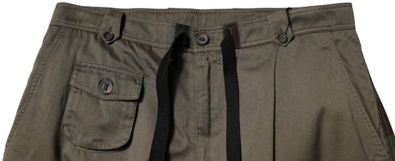 Dolce & Gabbana Multicolor Patchwork Camouflage Cargo Pants Divers