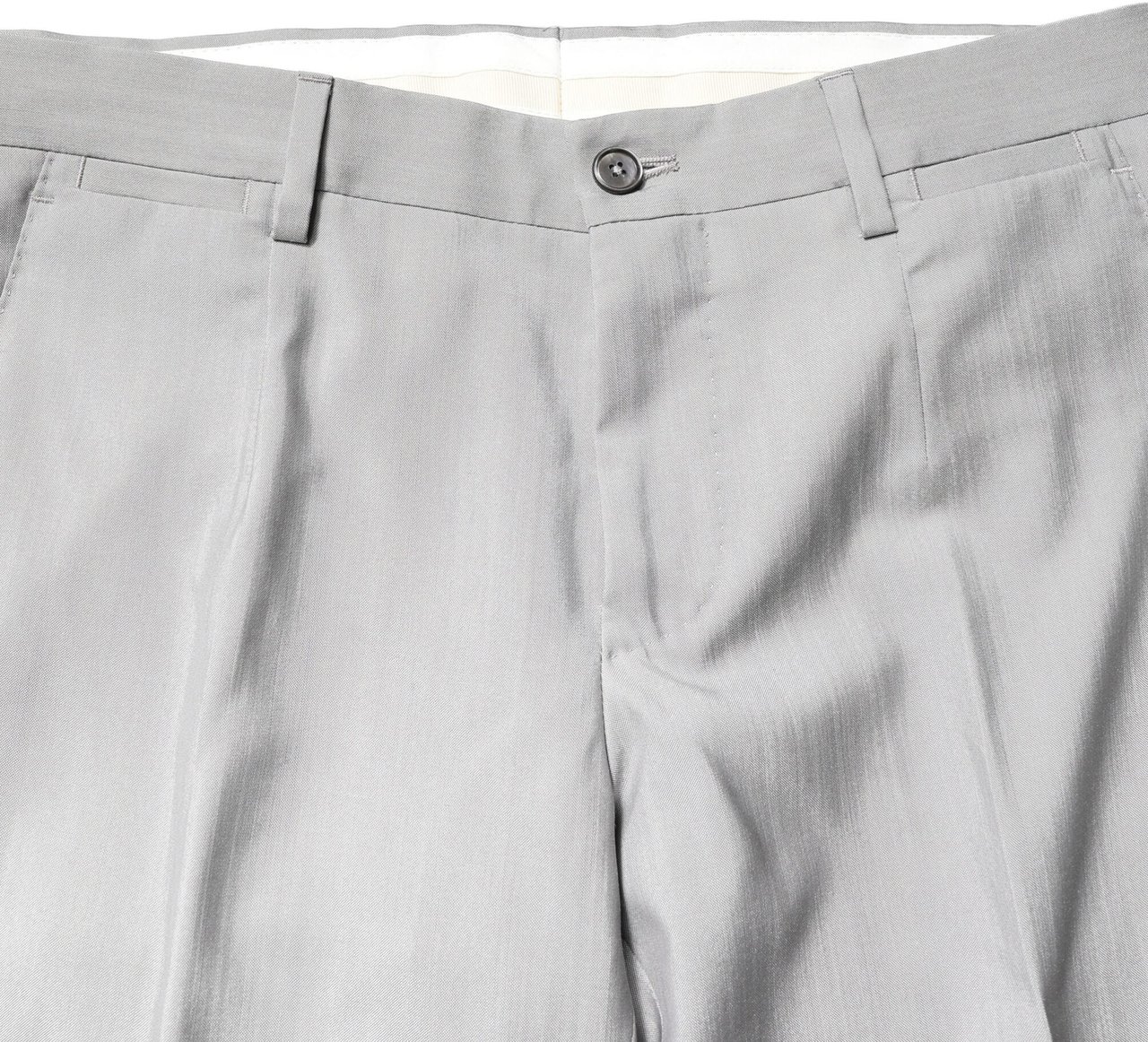 Dolce & Gabbana Light Gray Wool GOLD 2 Piece Formal Suit Grijs