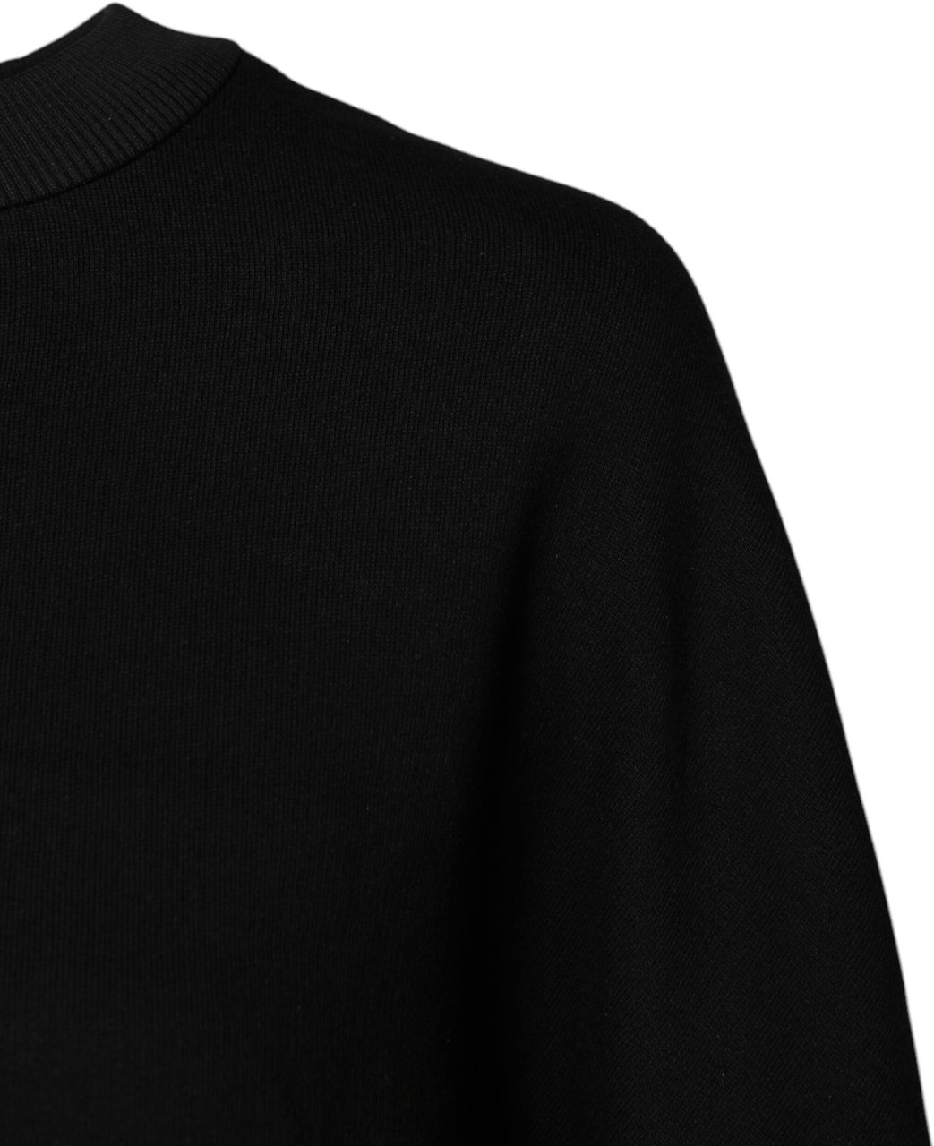 Dolce & Gabbana Black Cotton Crew Neck Sweatshirt Sweater Zwart