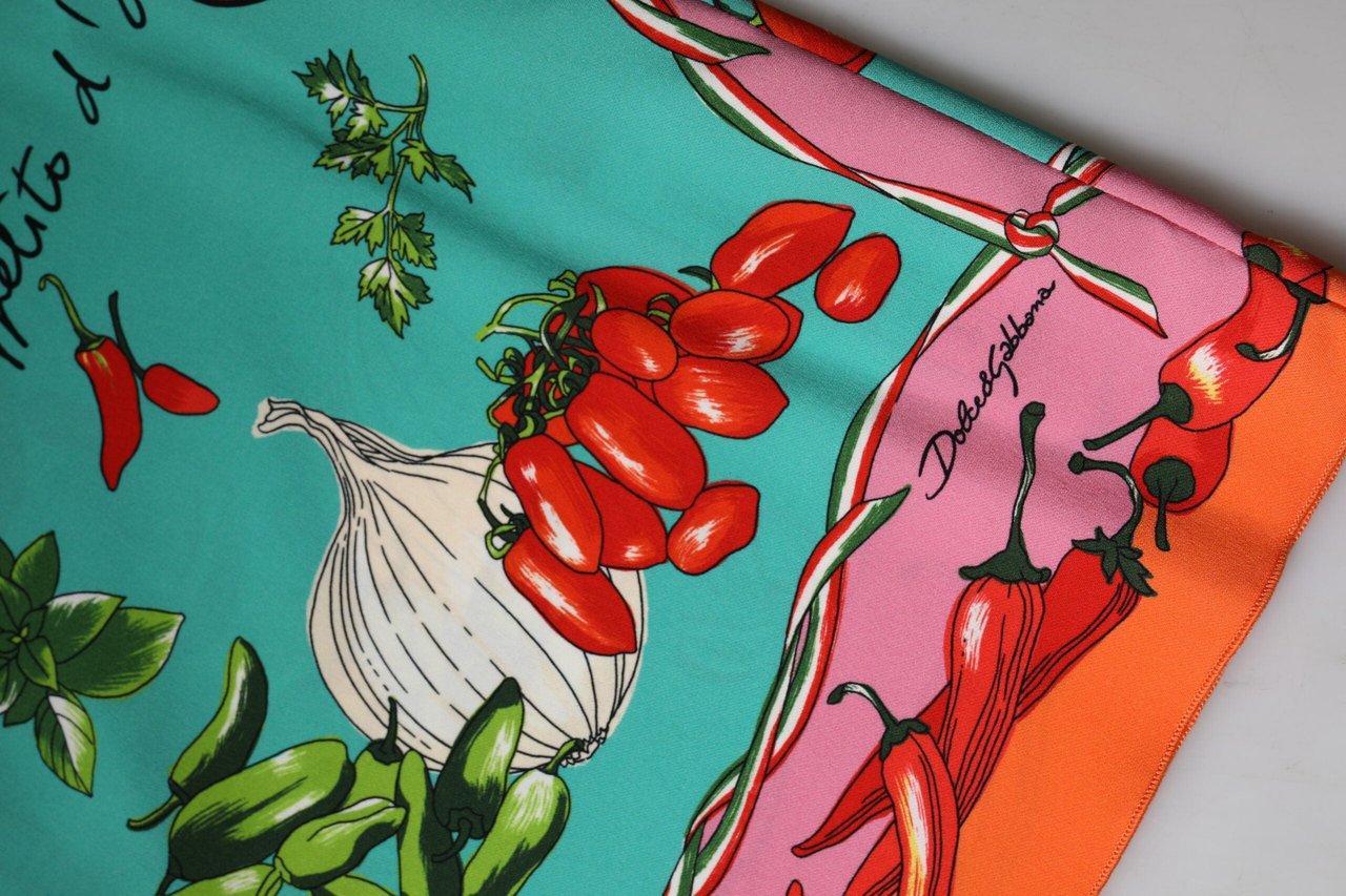 Dolce & Gabbana Multicolor Floral Silk Sleeveless Tank Top Divers