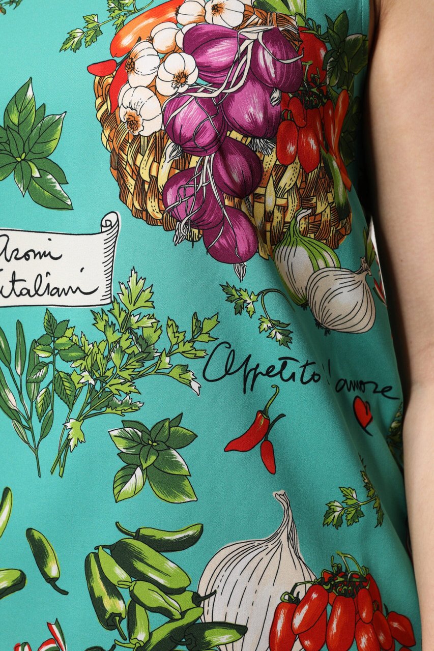 Dolce & Gabbana Multicolor Floral Silk Sleeveless Tank Top Divers