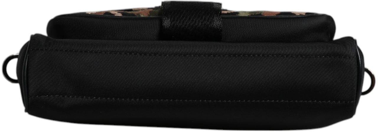 Dolce & Gabbana Multicolor Leopard Jacquard Crossbody Bag Divers