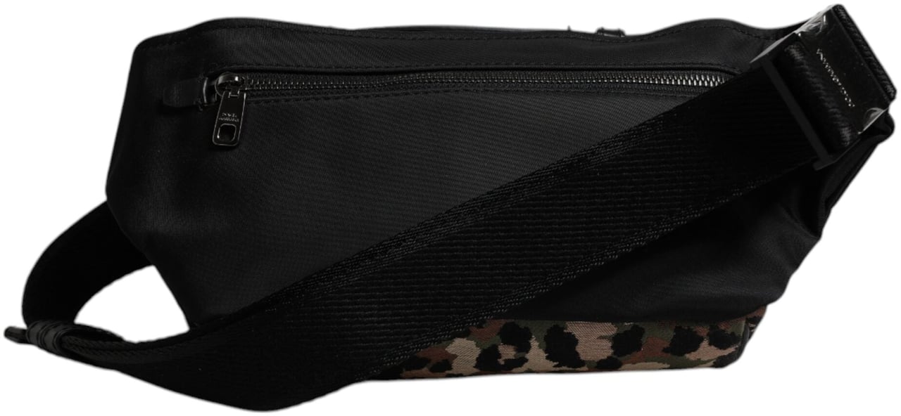 Dolce & Gabbana Multicolor Leopard DG Logo Belt Waist Fanny Pack Bag Divers