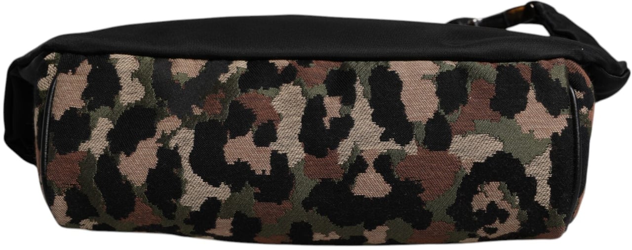 Dolce & Gabbana Multicolor Leopard DG Logo Belt Waist Fanny Pack Bag Divers