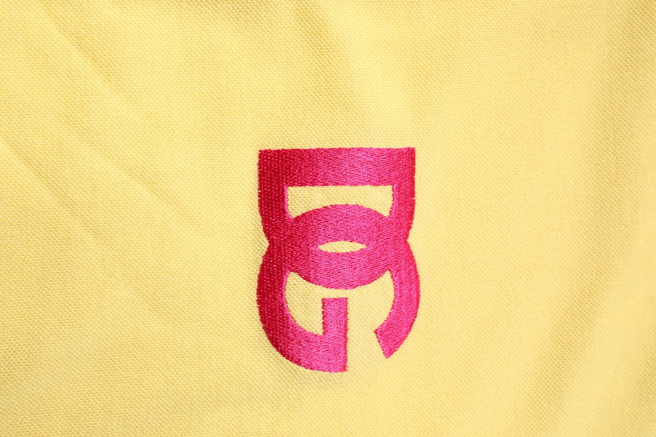 Dolce & Gabbana Yellow Cotton Logo Collared Polo T-shirt Zwart