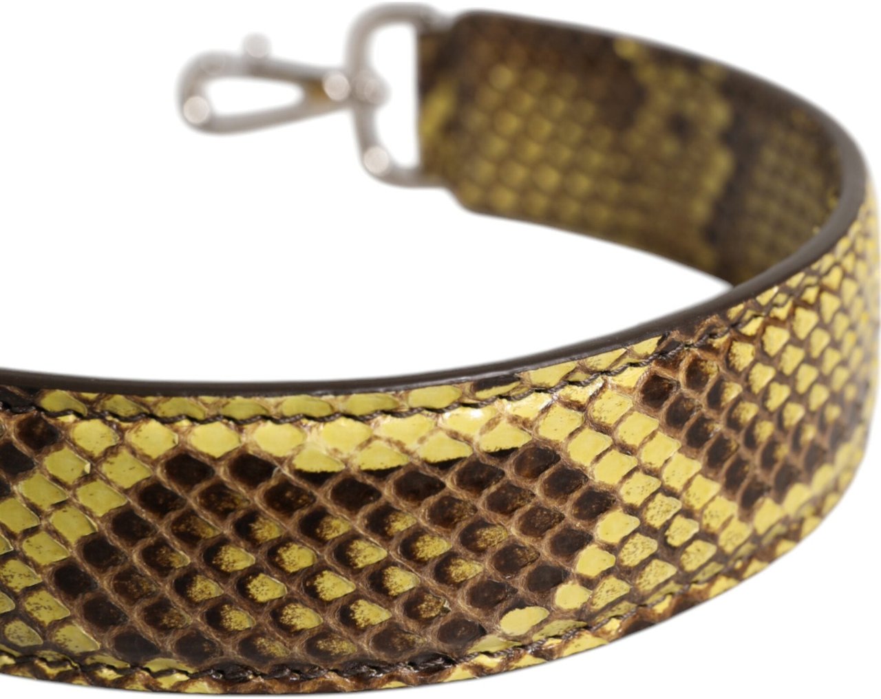 Dolce & Gabbana Yellow Exotic Leather Bag Shoulder Strap Geel