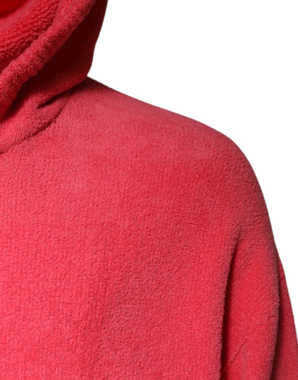Dolce & Gabbana Red Cotton Knit Hooded Men Pullover Sweater Rood