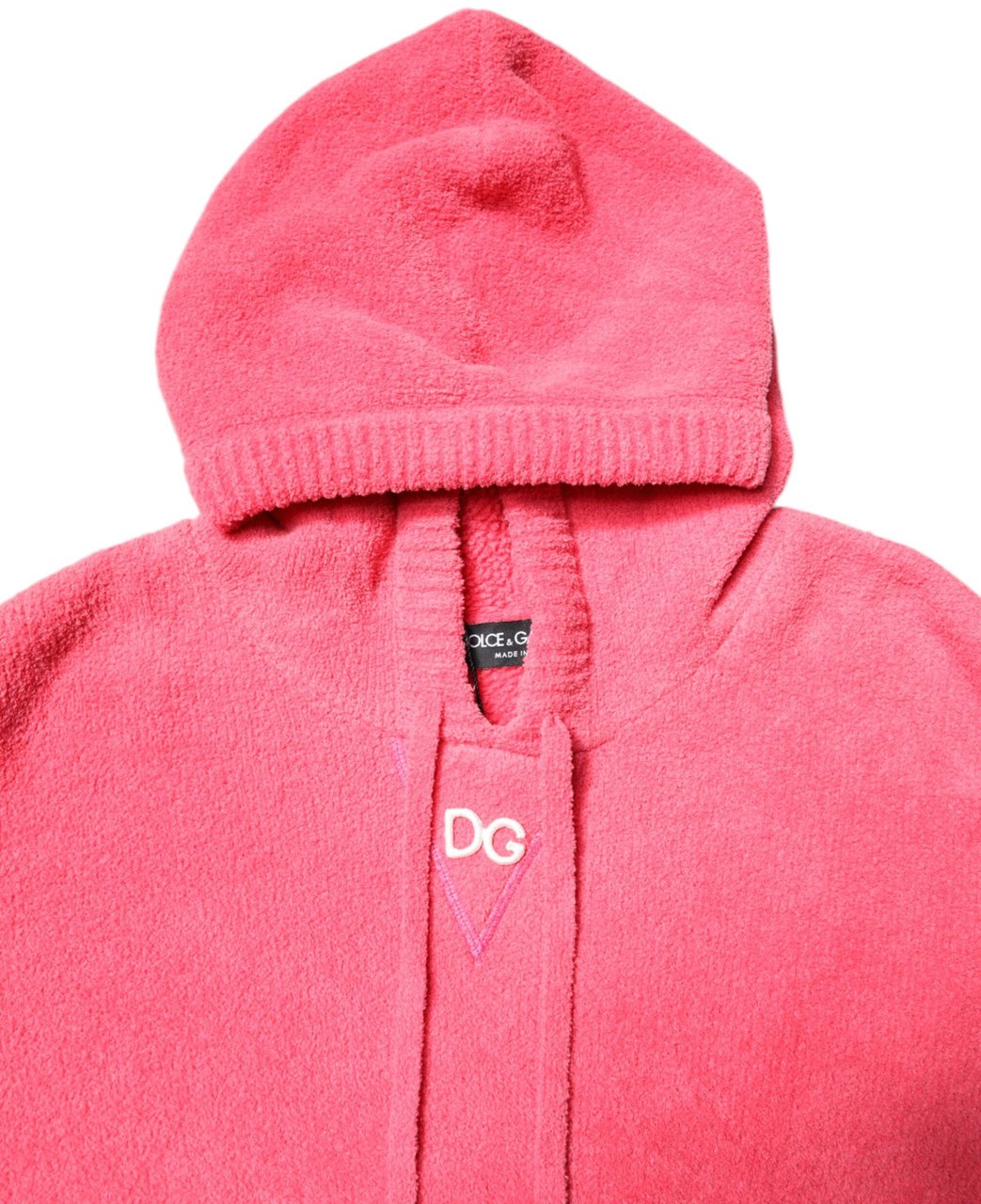 Dolce & Gabbana Red Cotton Knit Hooded Men Pullover Sweater Rood