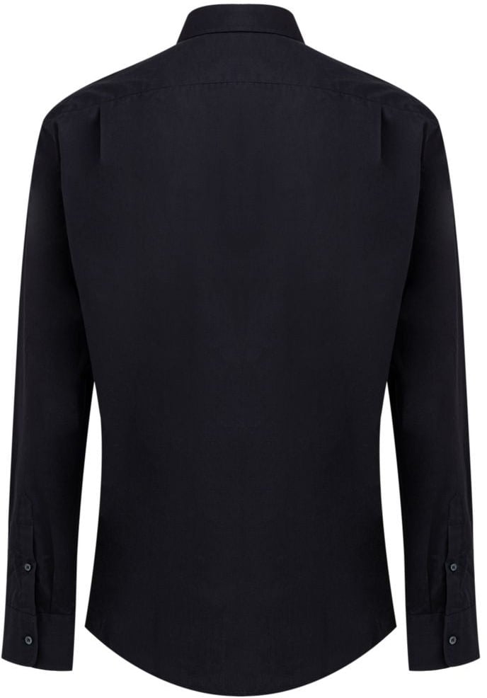 Dolce & Gabbana Navy Blue Cotton Dress Shirt Navy