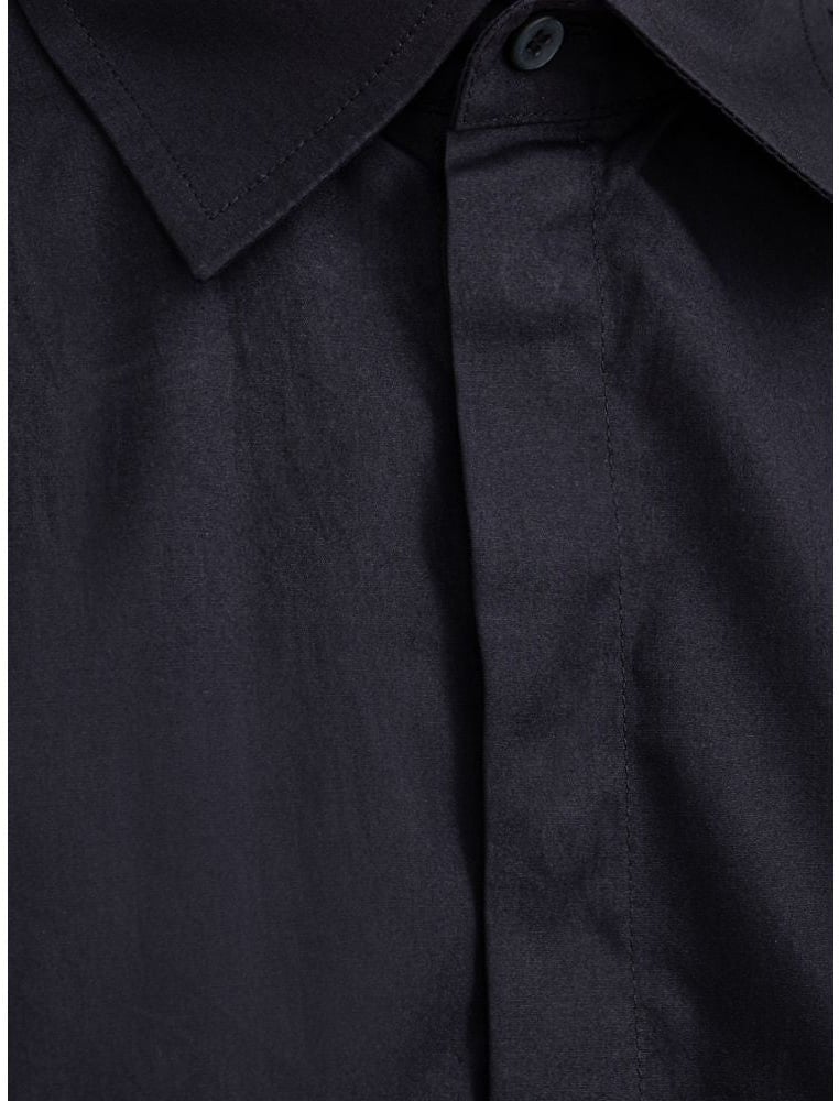 Dolce & Gabbana Navy Blue Cotton Dress Shirt Navy