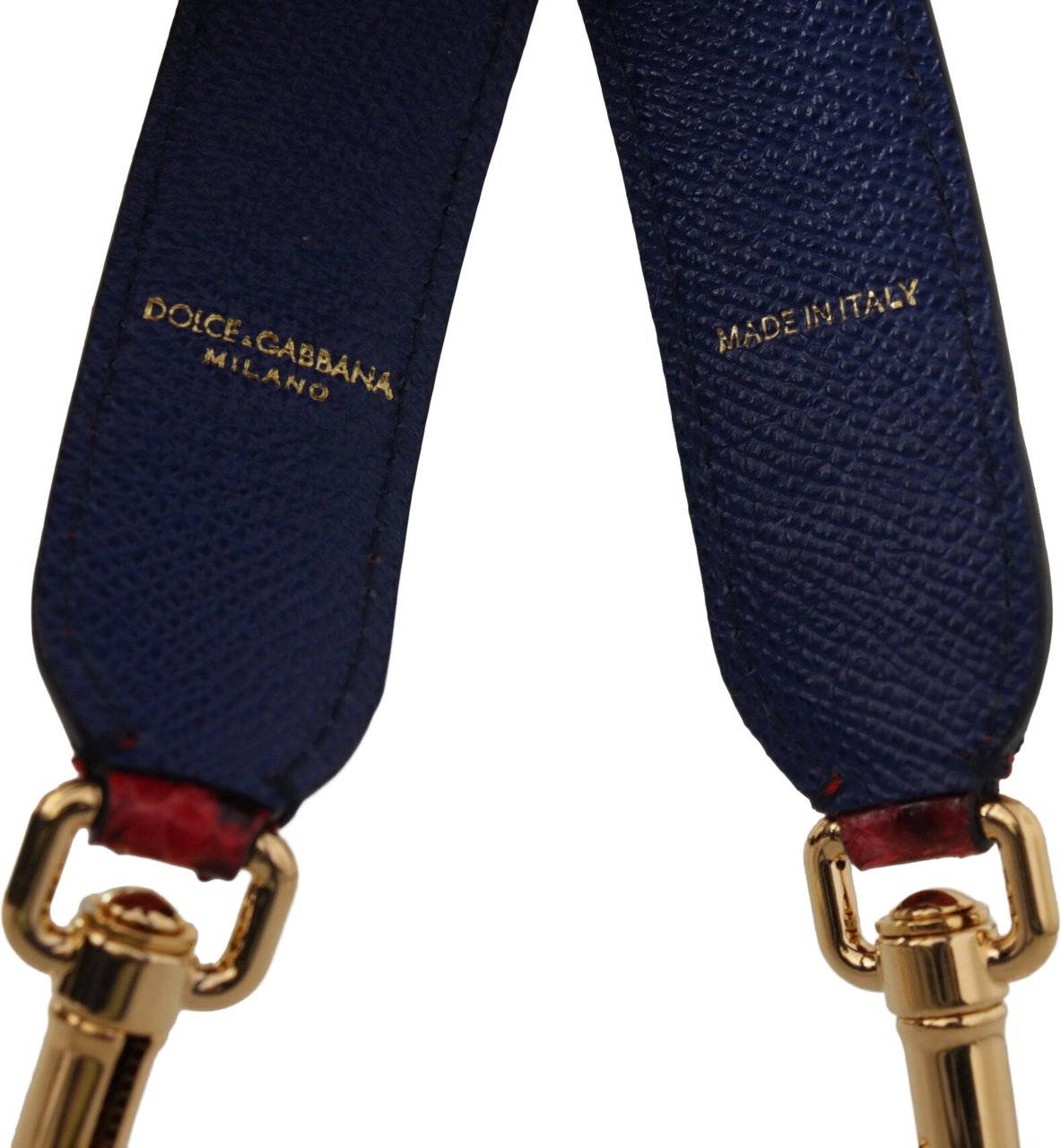 Dolce & Gabbana Red Exotic Leather Crystals Shoulder Strap Rood