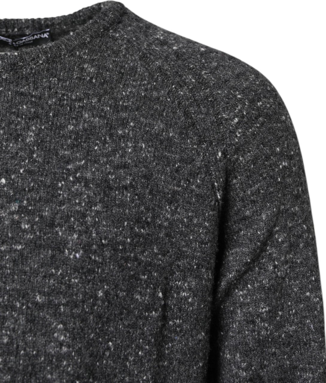 Dolce & Gabbana Gray Wool Knitted Round Neck Pullover Sweater Divers