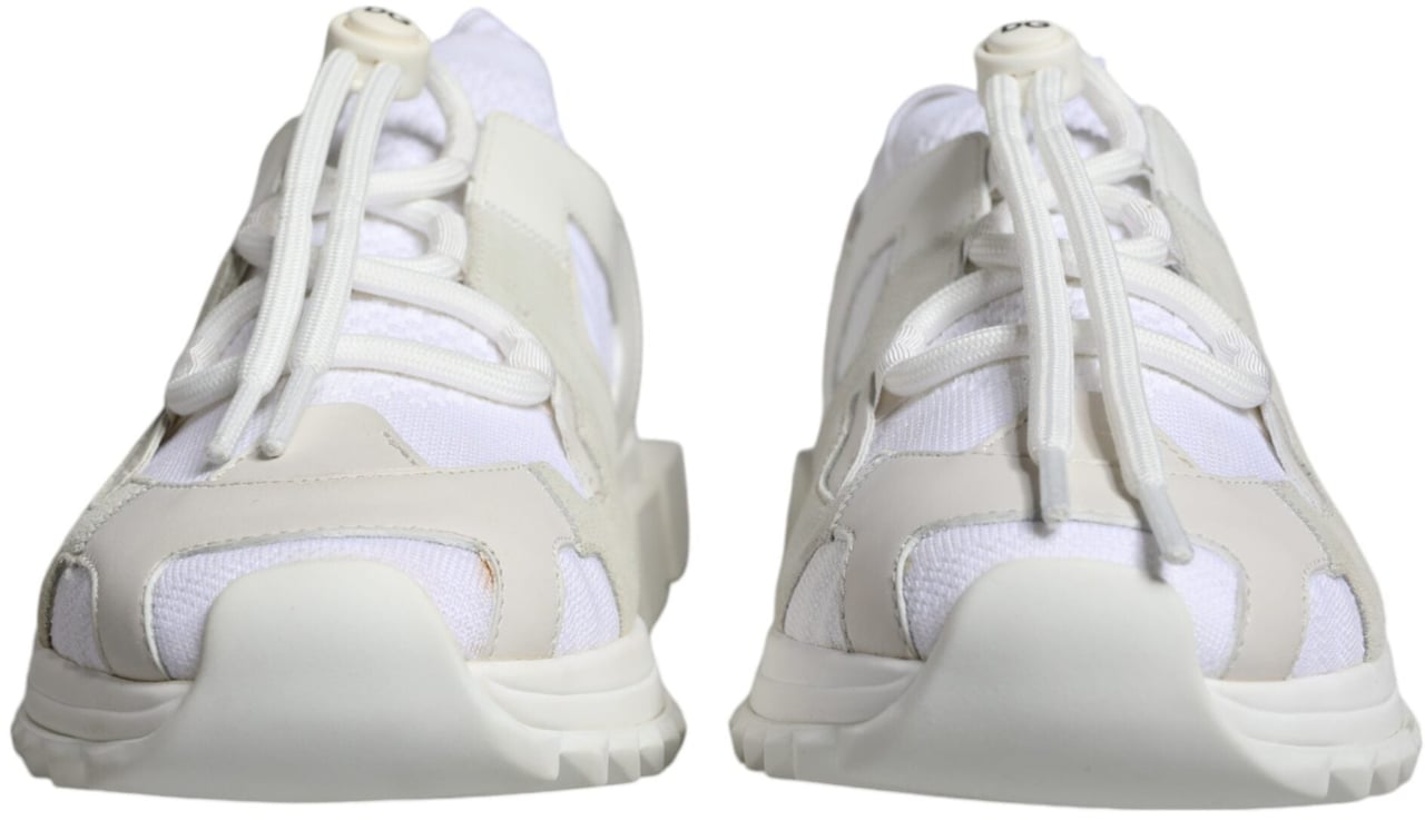Dolce & Gabbana White Mesh Sorrento Trekking Sneakers Shoes Wit