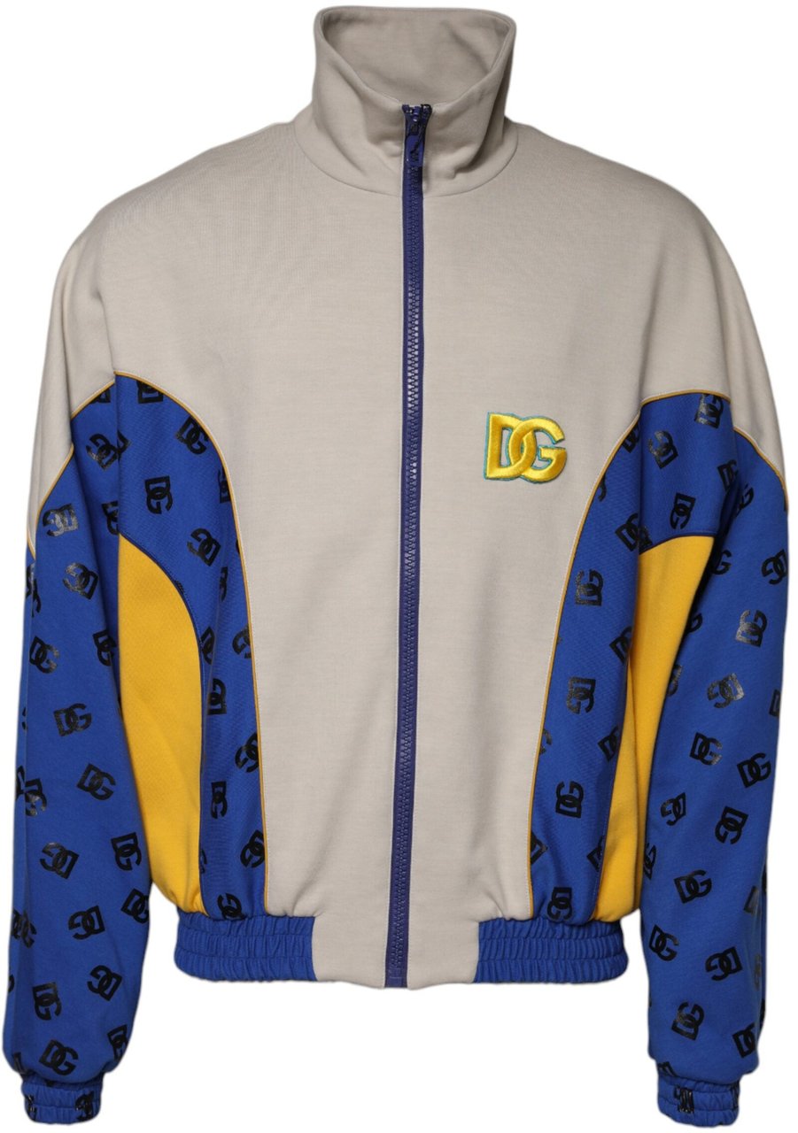 Dolce & Gabbana Multicolor Polyester Full Zip Bomber Jacket Divers