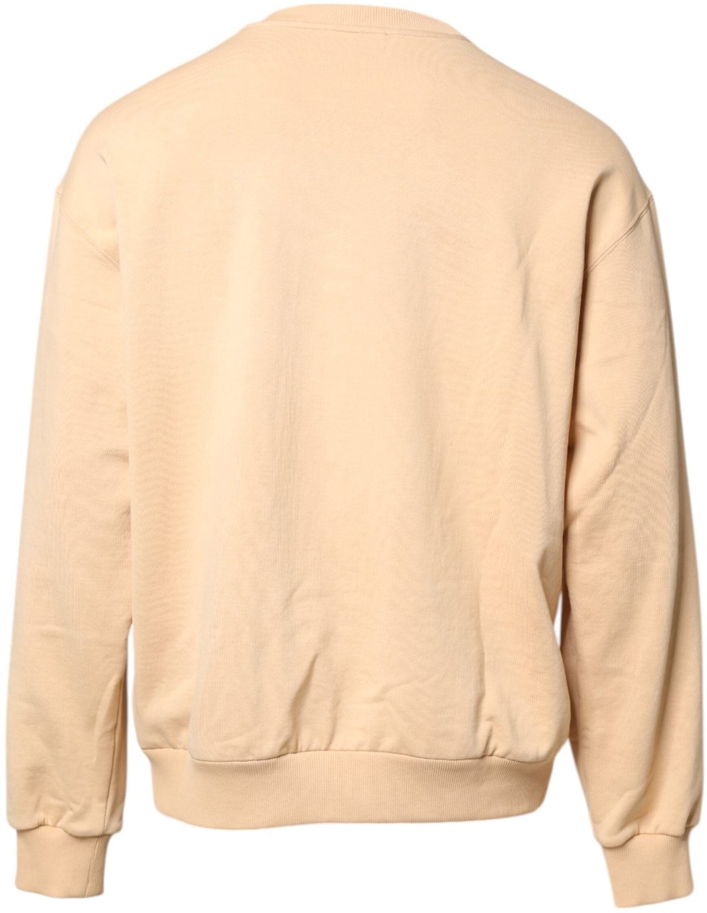 Dolce & Gabbana Beige Cherry Print Crew Neck Pullover Sweater Zwart