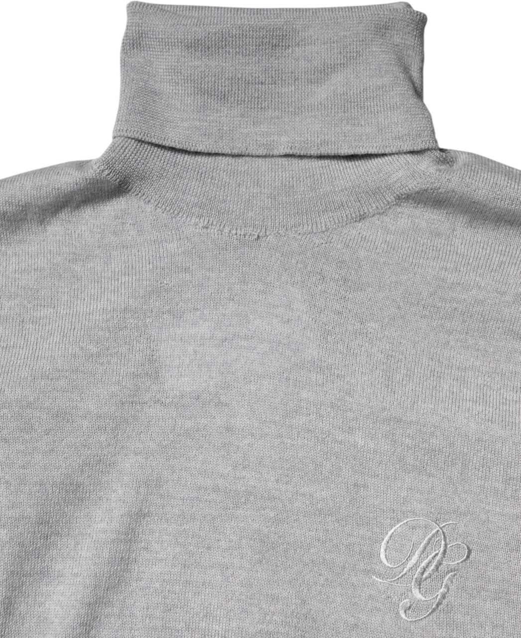 Dolce & Gabbana Gray Wool Knitted Men Pullover Sweater Zwart