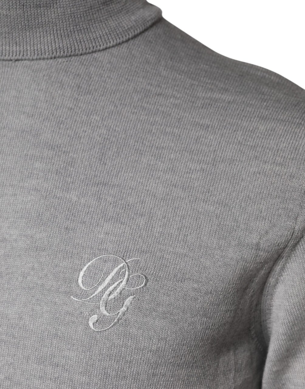 Dolce & Gabbana Gray Wool Knitted Men Pullover Sweater Zwart