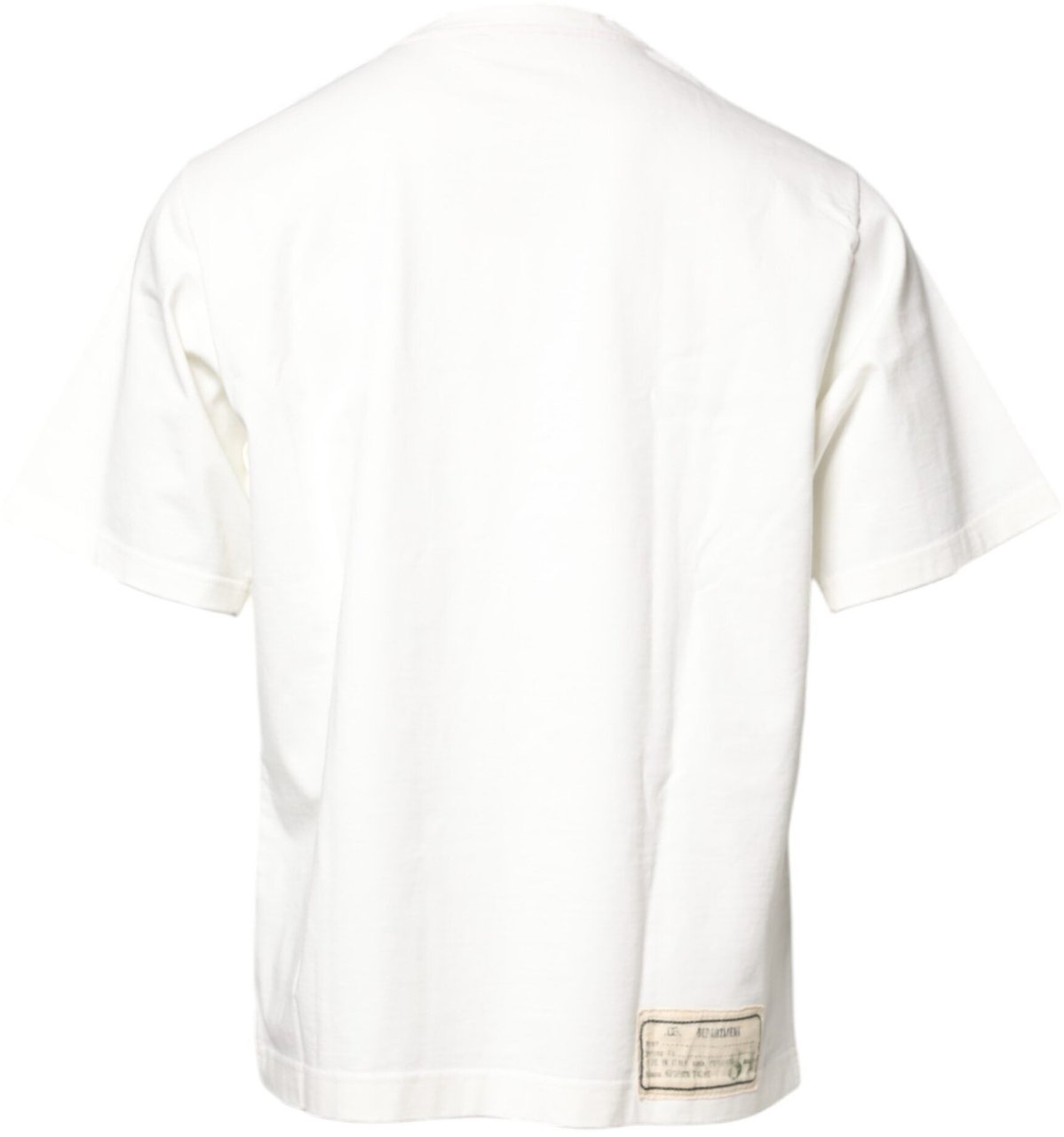 Dolce & Gabbana White LOVE & PEACE Print Crew Neck T-shirt Wit
