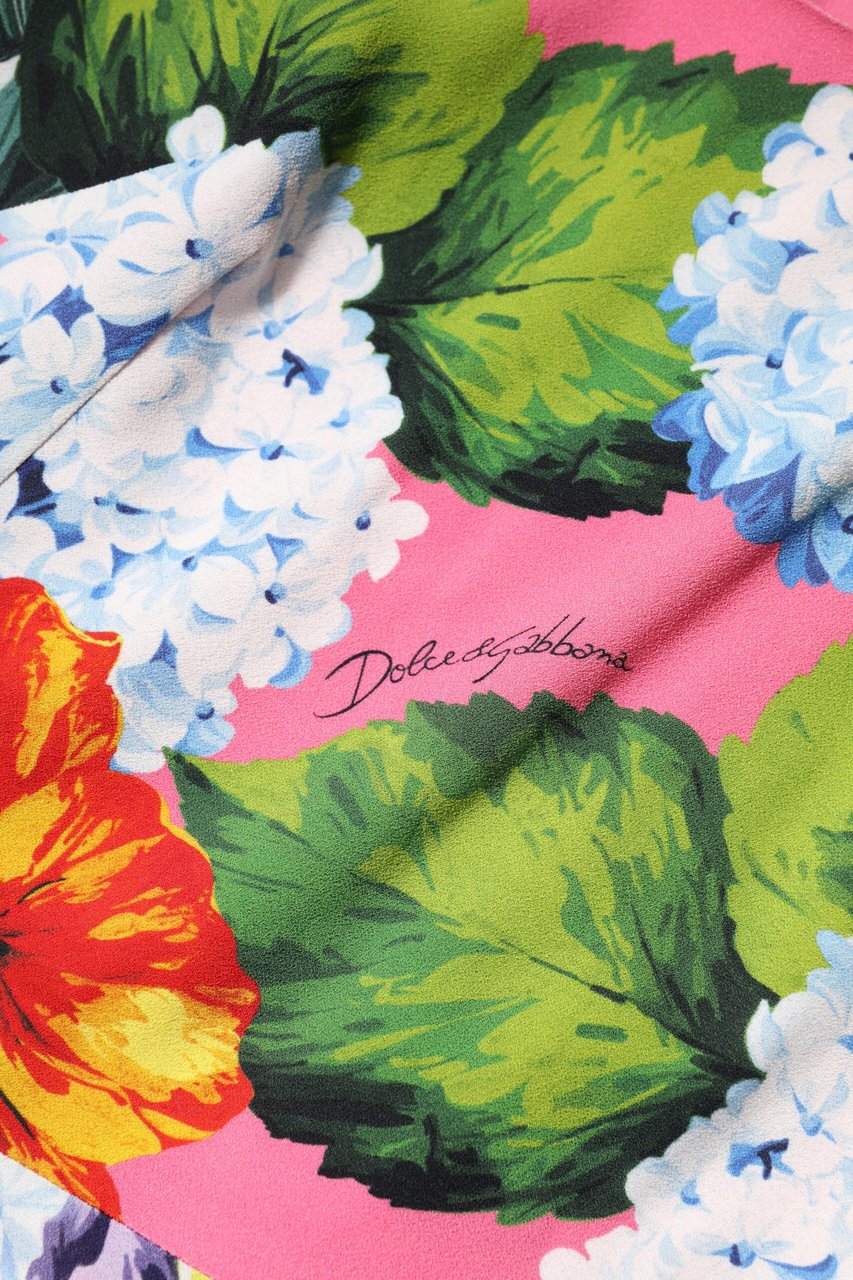 Dolce & Gabbana Multicolor Floral Sleeveless Sheath Dress Divers