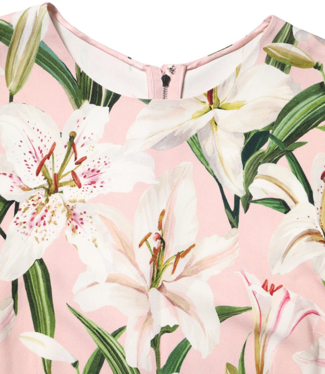 Dolce & Gabbana Multicolor Floral Print Round Neck Tank Top Zwart