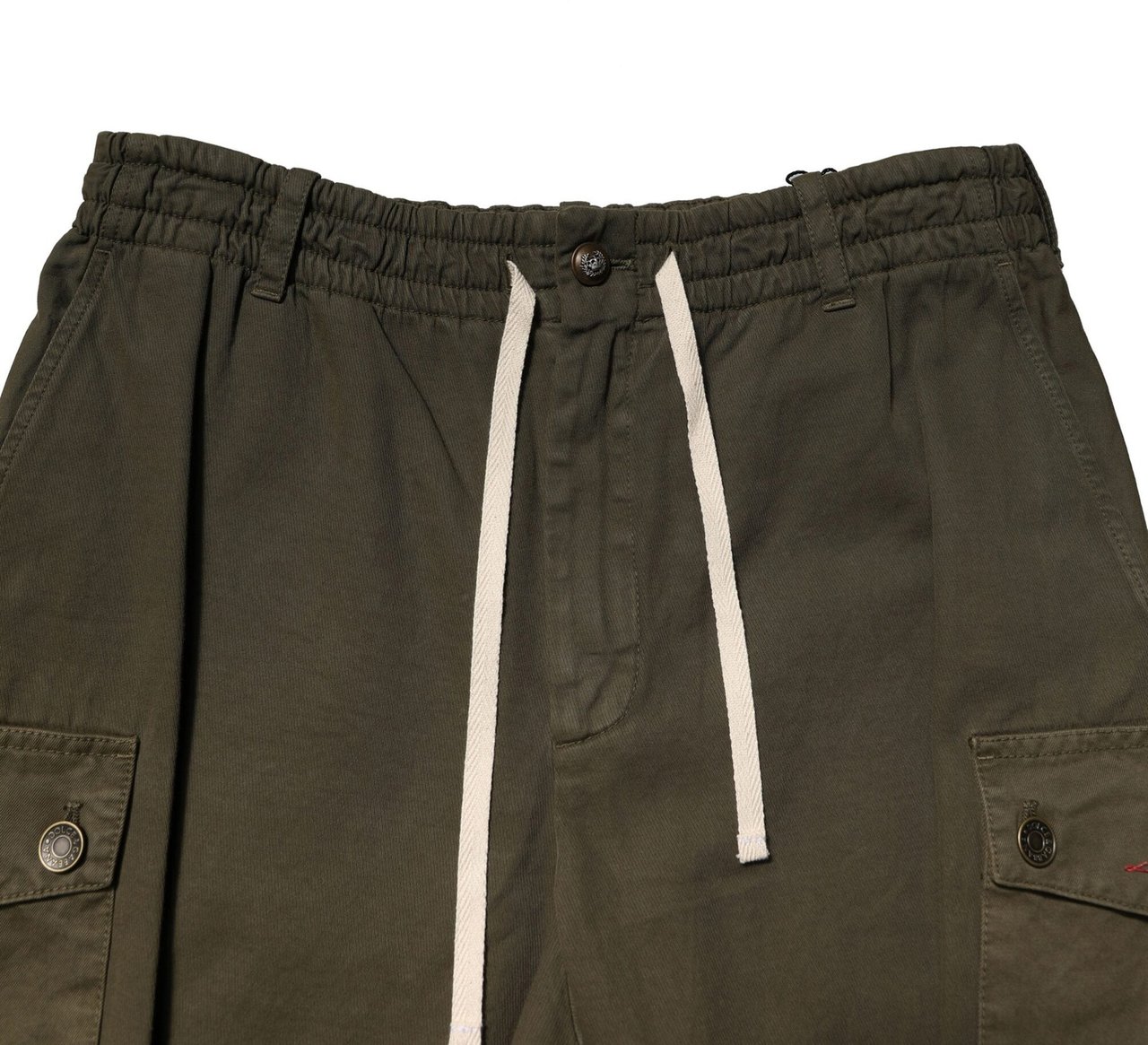 Dolce & Gabbana Brown Cotton Cargo Drawstring Pants Bruin