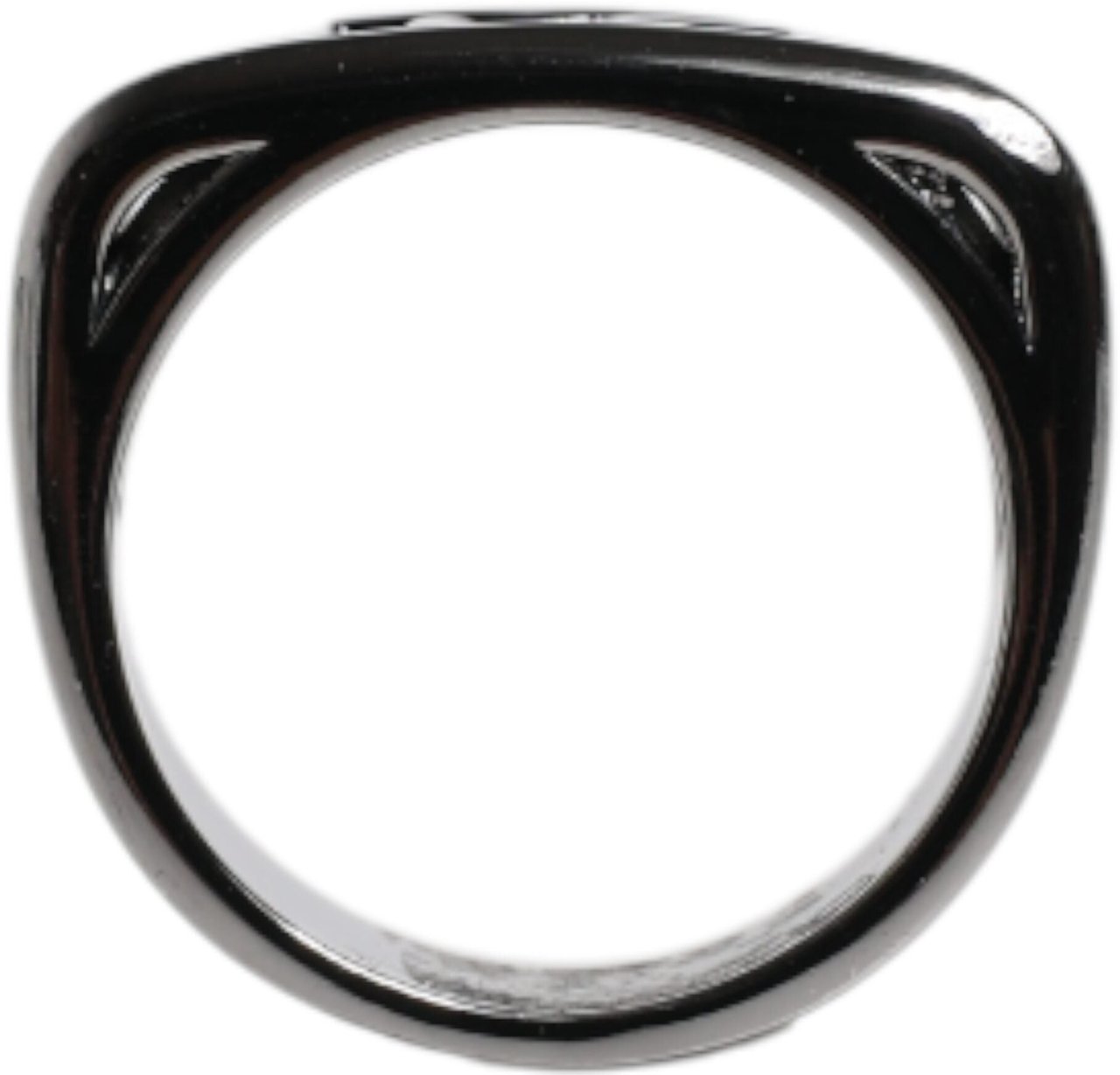 Dolce & Gabbana Silver Tone Brass Anello DG Logo Ring Divers