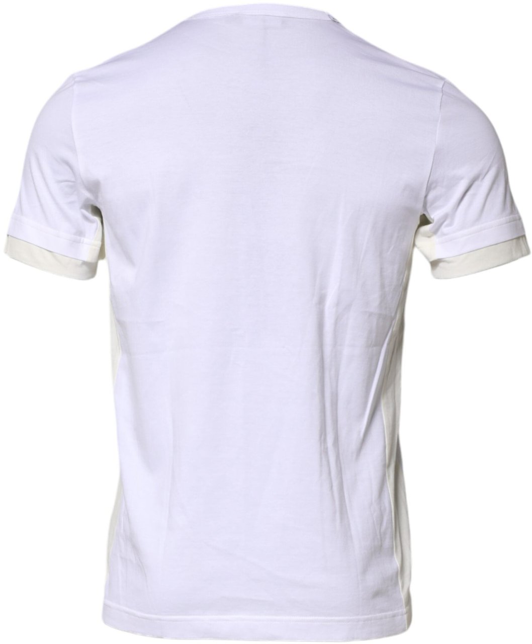 Dolce & Gabbana White Cotton Pocket Short Sleeves T-shirt Wit