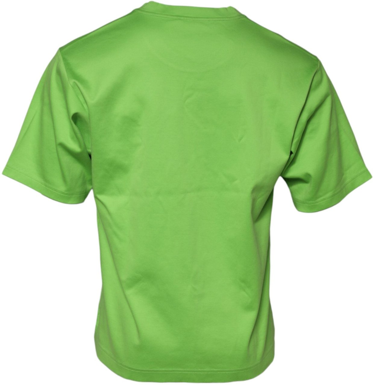 Dolce & Gabbana Green Graphic Printed Round Neck T-shirt Groen