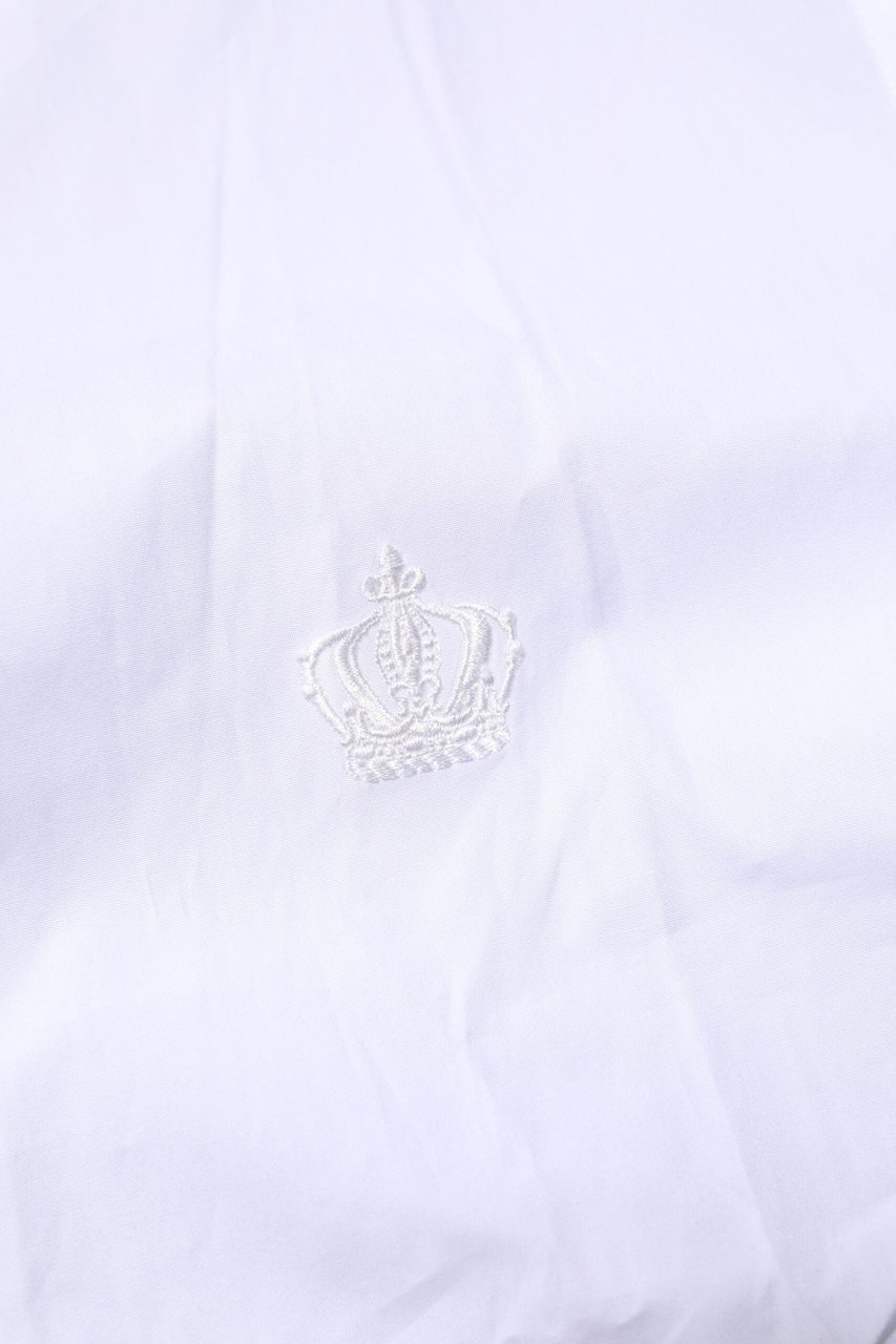 Dolce & Gabbana White Cotton GOLD Long Sleeves Formal Shirt Wit