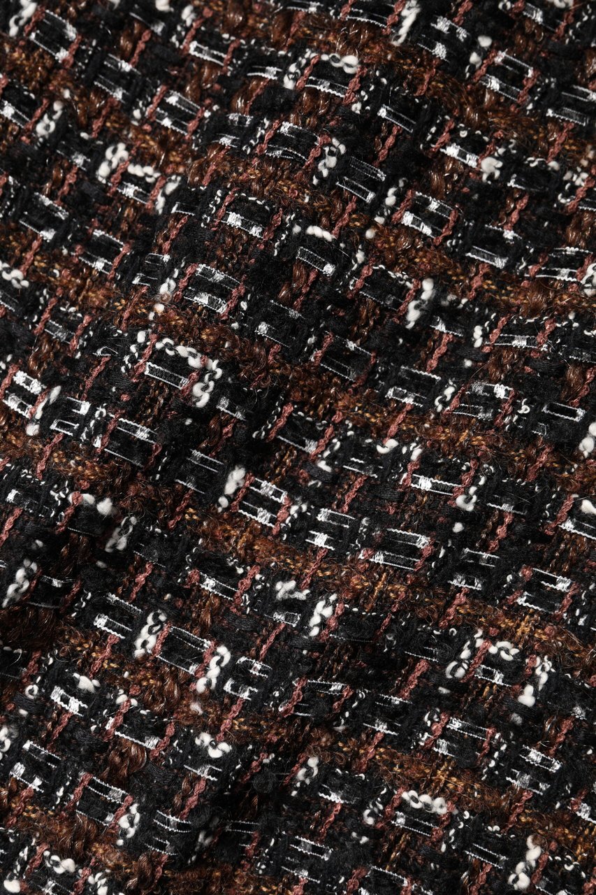 Dolce & Gabbana Multicolor Sleeveless Mini Tweed A-line Dress Divers