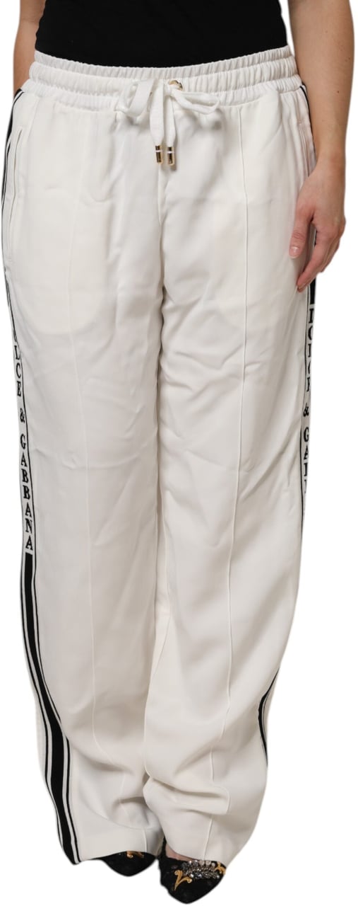 Dolce & Gabbana White Jogger Sweatpants Pants Wit