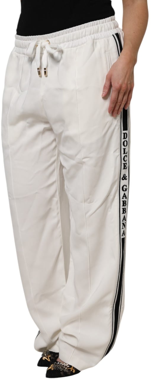 Dolce & Gabbana White Jogger Sweatpants Pants Wit