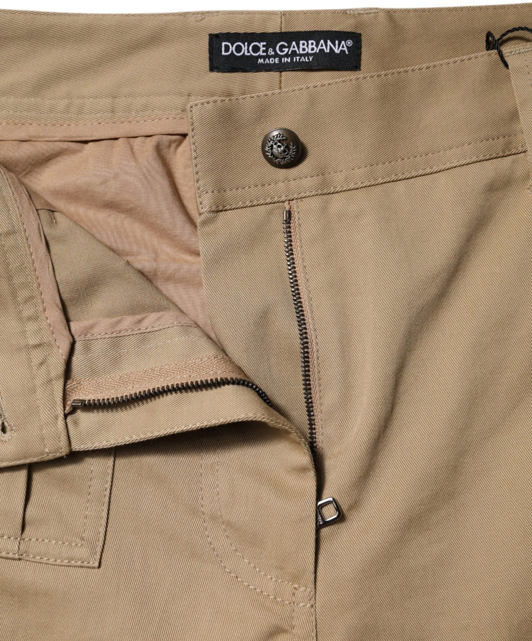 Dolce & Gabbana Brown Cotton Cargo Tapered Pants Bruin