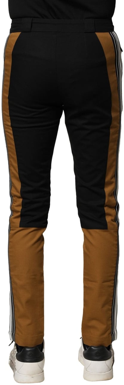 Dolce & Gabbana Multicolor Cotton Slim Fit Men Pants Divers