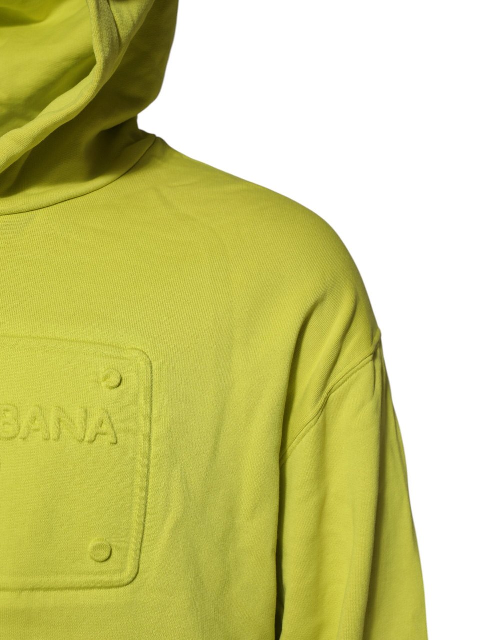 Dolce & Gabbana Green Cotton Hooded Logo Sweatshirt Sweater Groen
