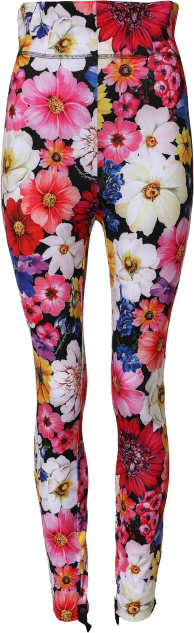 Dolce & Gabbana Multicolor Floral High Waist Leggings Pants Divers
