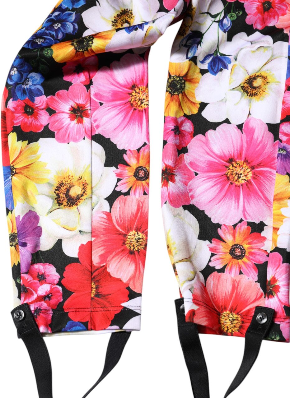 Dolce & Gabbana Multicolor Floral High Waist Leggings Pants Divers