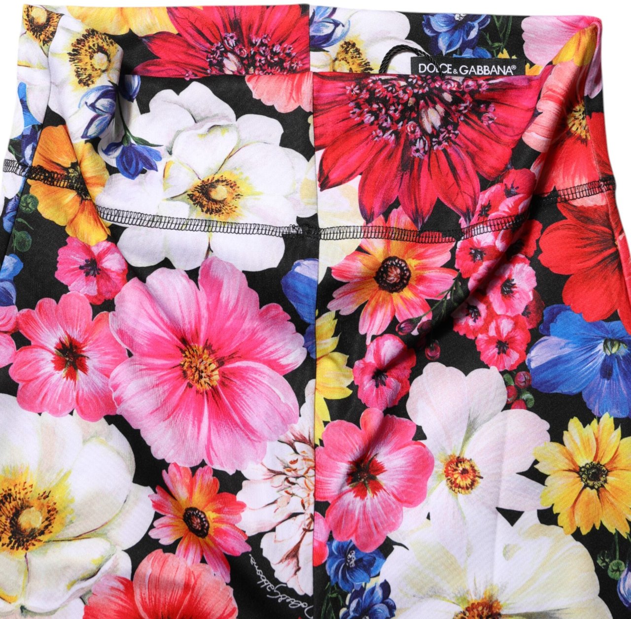 Dolce & Gabbana Multicolor Floral High Waist Leggings Pants Divers