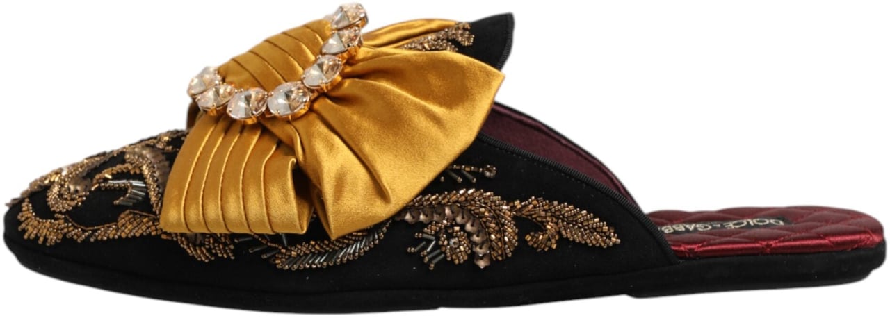 Dolce & Gabbana Multicolor Embellished Flat Sandals Shoes Divers