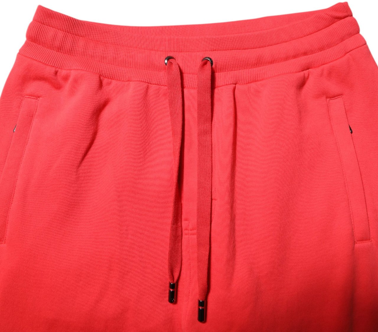 Dolce & Gabbana Red Cotton Men Jogger Sweatpants Pants Rood