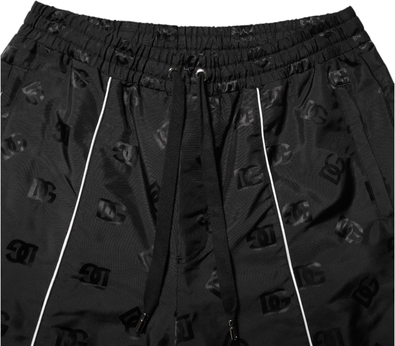 Dolce & Gabbana Black Cotton Straight Jogger Sweatpants Pants Zwart