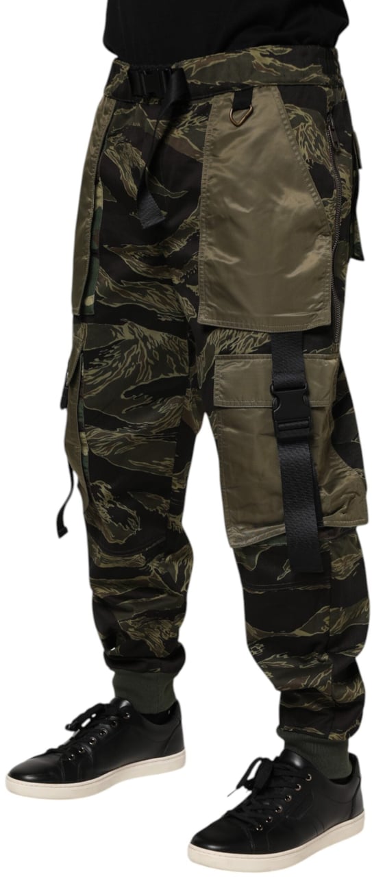 Dolce & Gabbana Multicolor Cargo Camouflage Pants Divers