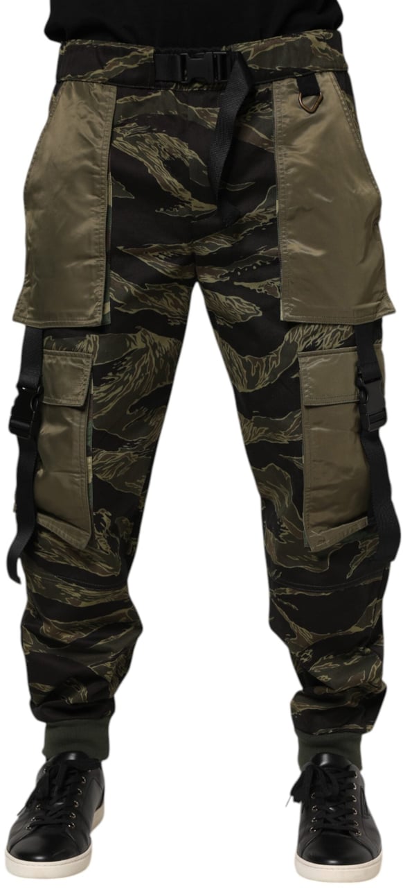 Dolce & Gabbana Multicolor Cargo Camouflage Pants Divers