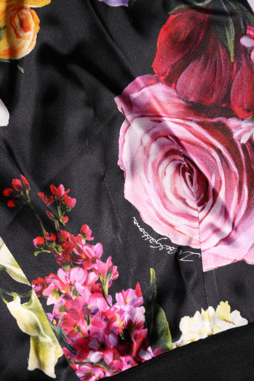 Dolce & Gabbana Multicolor Floral Legging Stretch Waist Pants Divers